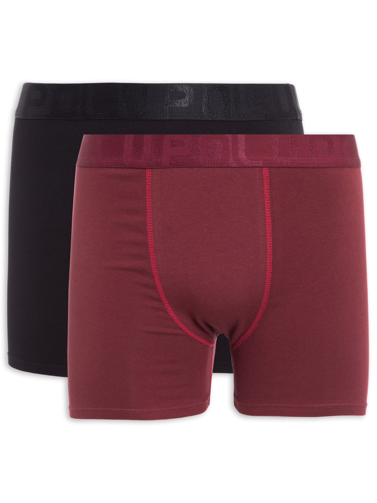 Kit De 2 Cuecas Am Boxer Vinho Lupo