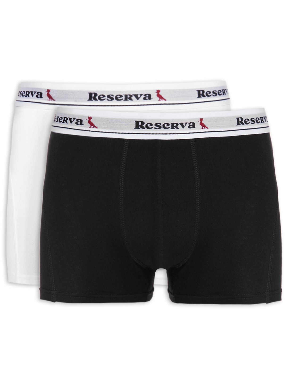 Kit De 2 Cuecas Boxer Básica - Branco