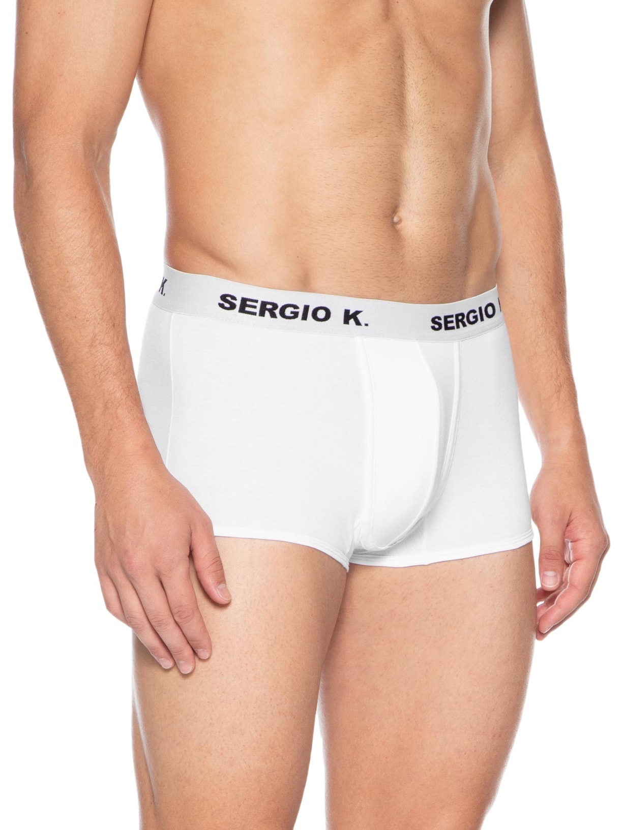 Kit De 2 Cuecas Boxer Branco Sergio K