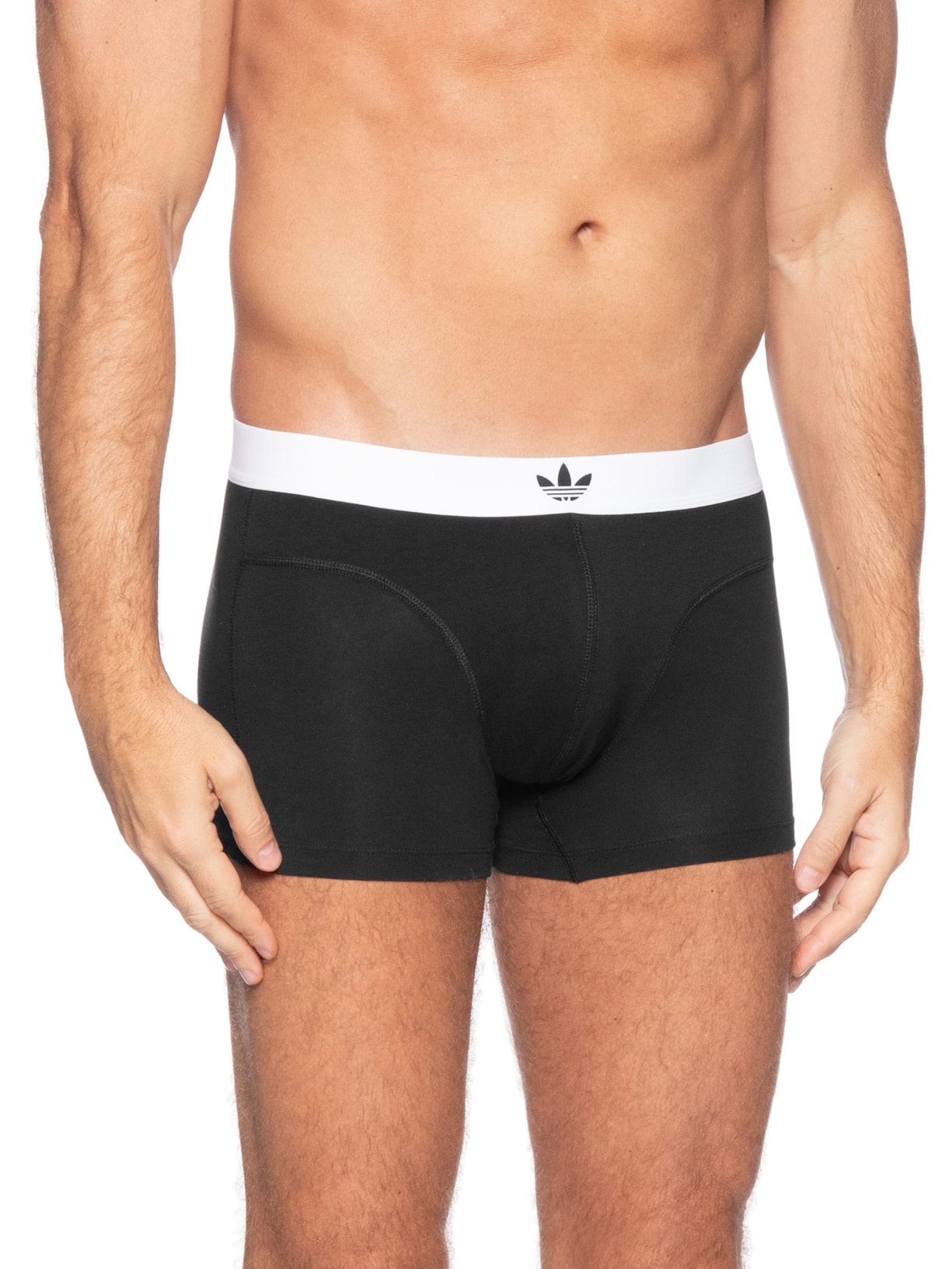 Kit De 2 Cuecas Boxer Comfort Flex Cotton Preto Adidas Originals Underwear