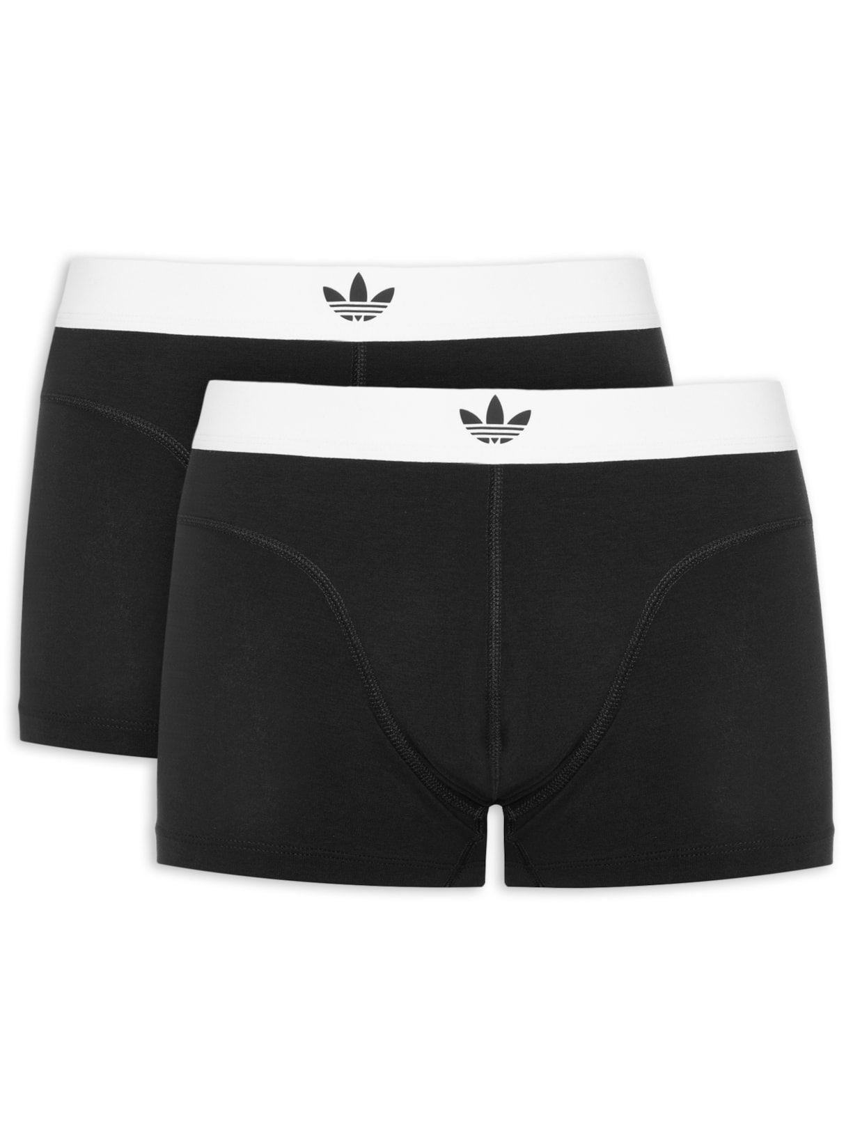 Kit De 2 Cuecas Boxer Comfort Flex Cotton Preto Adidas Originals Underwear