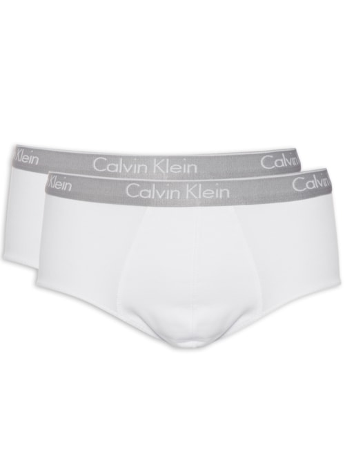 Kit de 2 Cuecas Brief Cotton - Branco