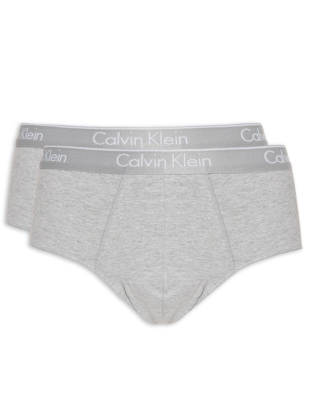 Kit de 2 Cuecas Brief Cotton - Cinza