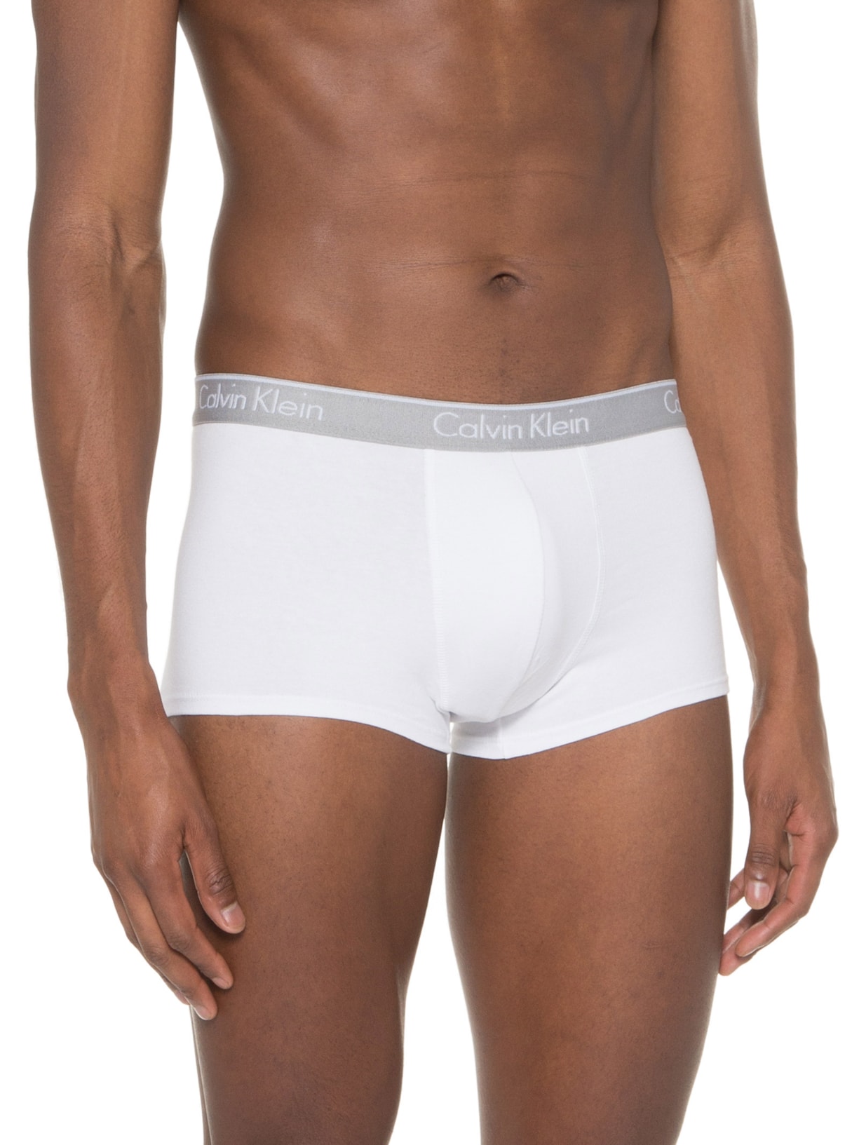 Kit de 2 Cuecas Low Rise Trunk Branco Calvin Klein Underwear