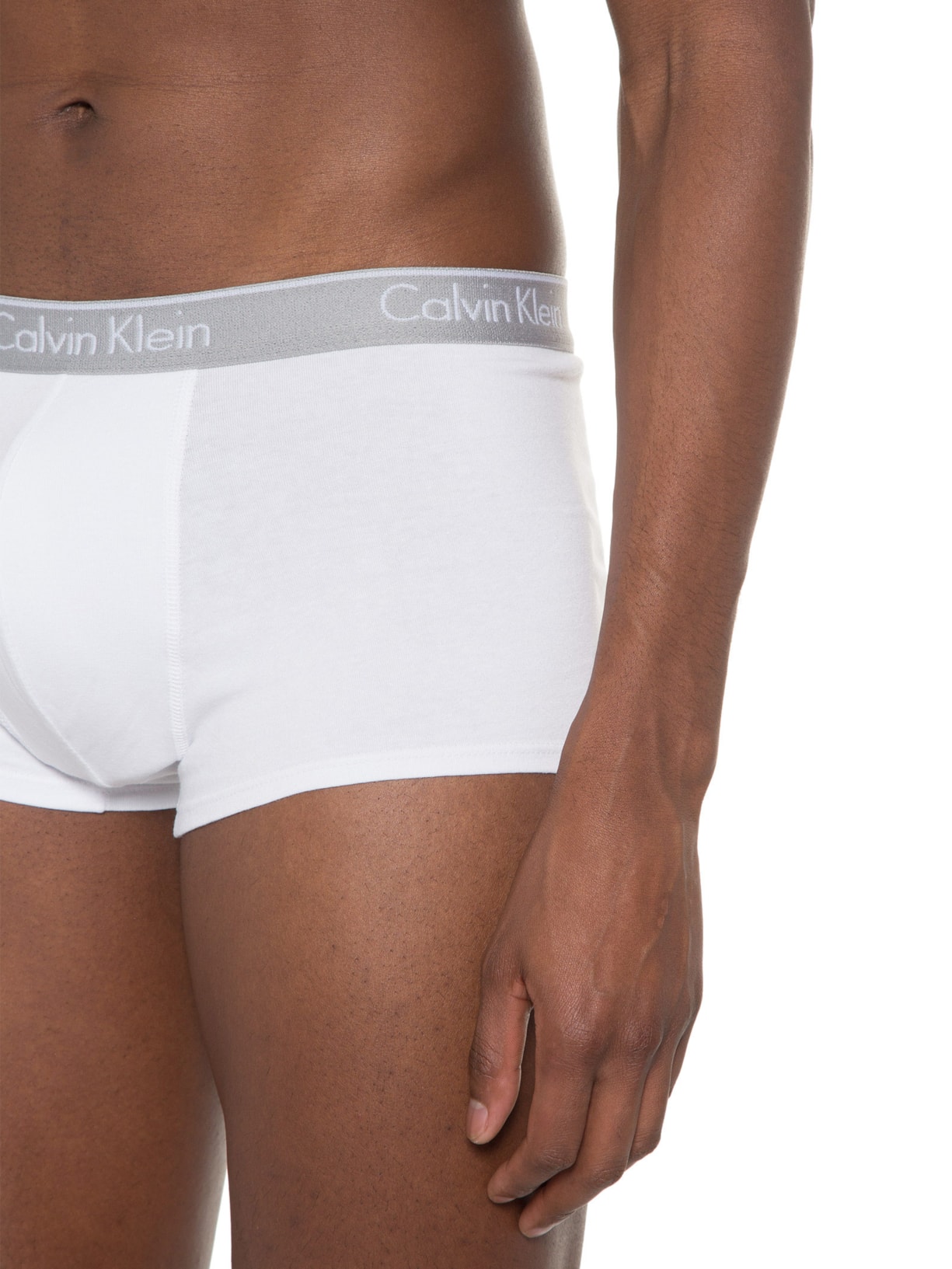 Kit de 2 Cuecas Low Rise Trunk Branco Calvin Klein Underwear