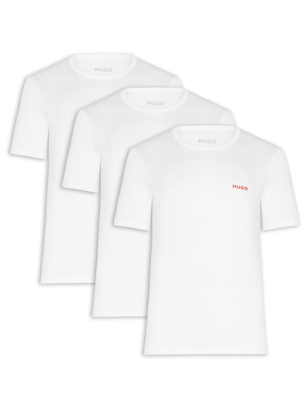 Kit de 3 Camisetas Masculinas Rn Triplet - Branco