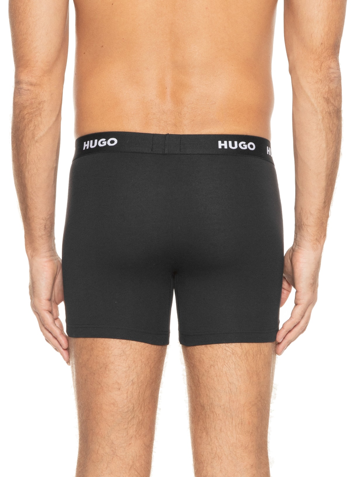 Kit De 3 Cuecas Boxer Br Triplet Pack Preto Hugo