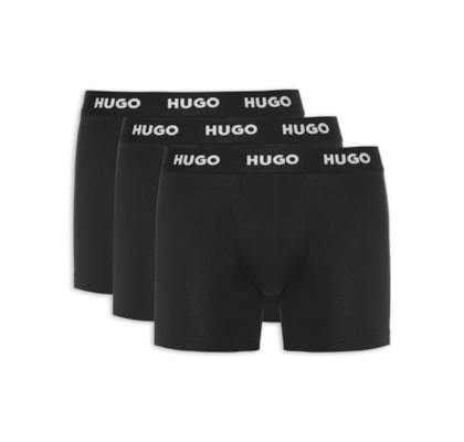 Kit De 3 Cuecas Boxer Br Triplet Pack - Preto