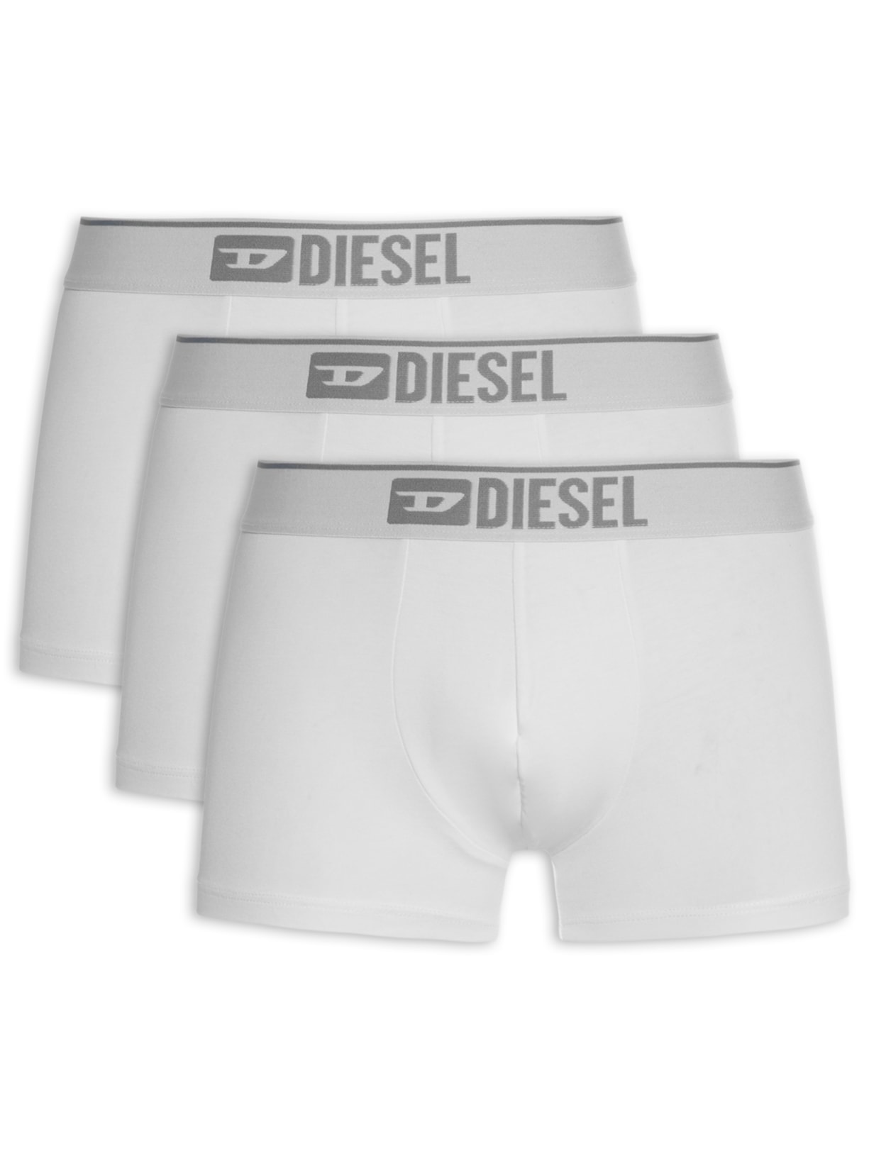 Kit De 3 Cuecas Boxer - Branco