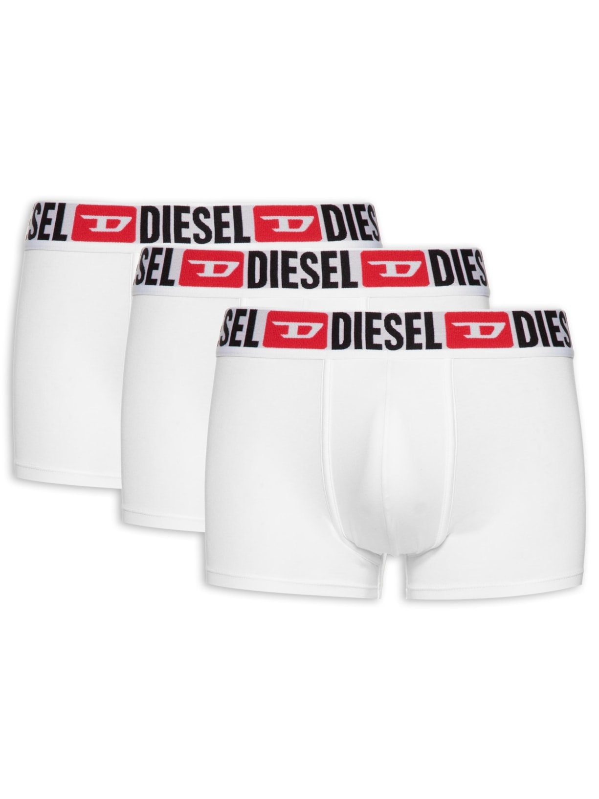 Kit De 3 Cuecas Boxer Branco Diesel