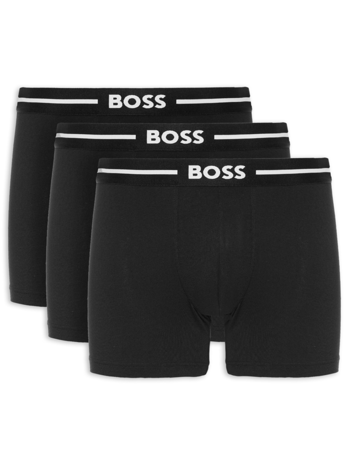 Kit De 3 Cuecas Boxer Brief Bold - Preto