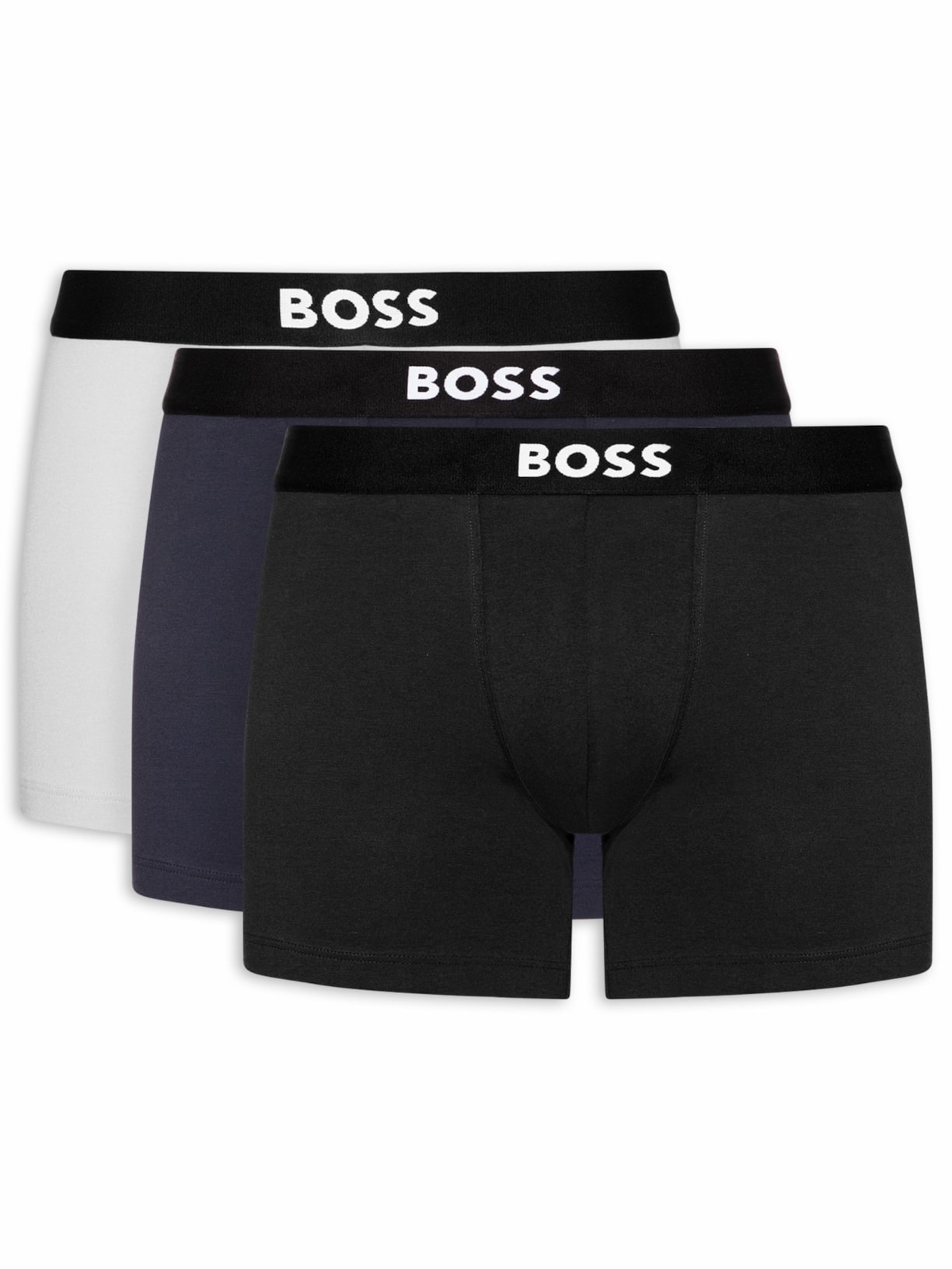 Kit De 3 Cuecas Boxer - Preto