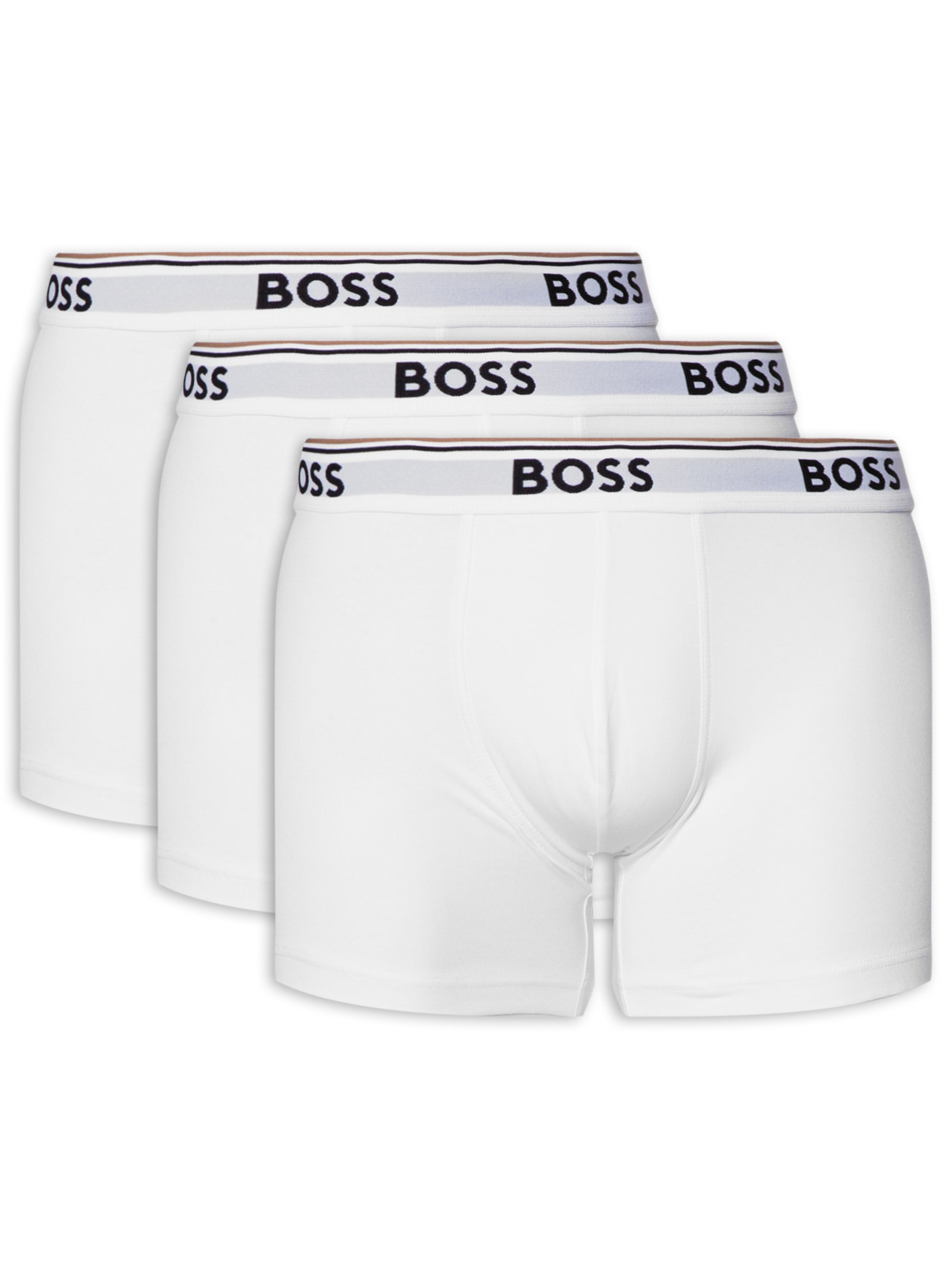 Boss - Kit De 3 Cuecas Boxerbr Power - Branco