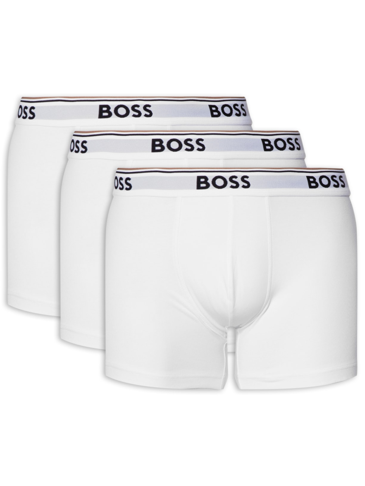 Kit De 3 Cuecas Boxerbr Power - Branco