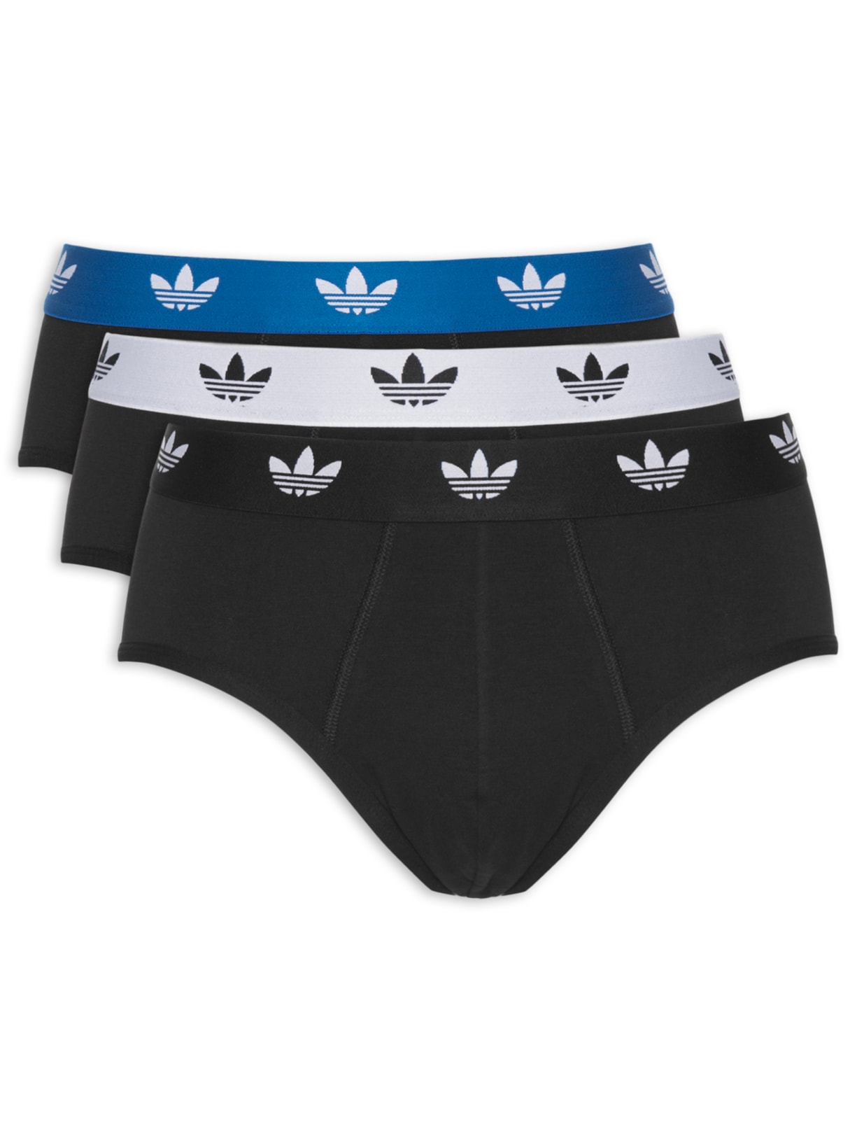 Kit De 3 Cuecas Brief Comfort Flex Cotton - Preto