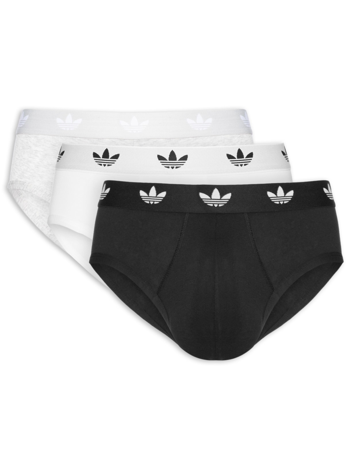Kit De 3 Cuecas Brief Comfort Flex Cotton - Preto