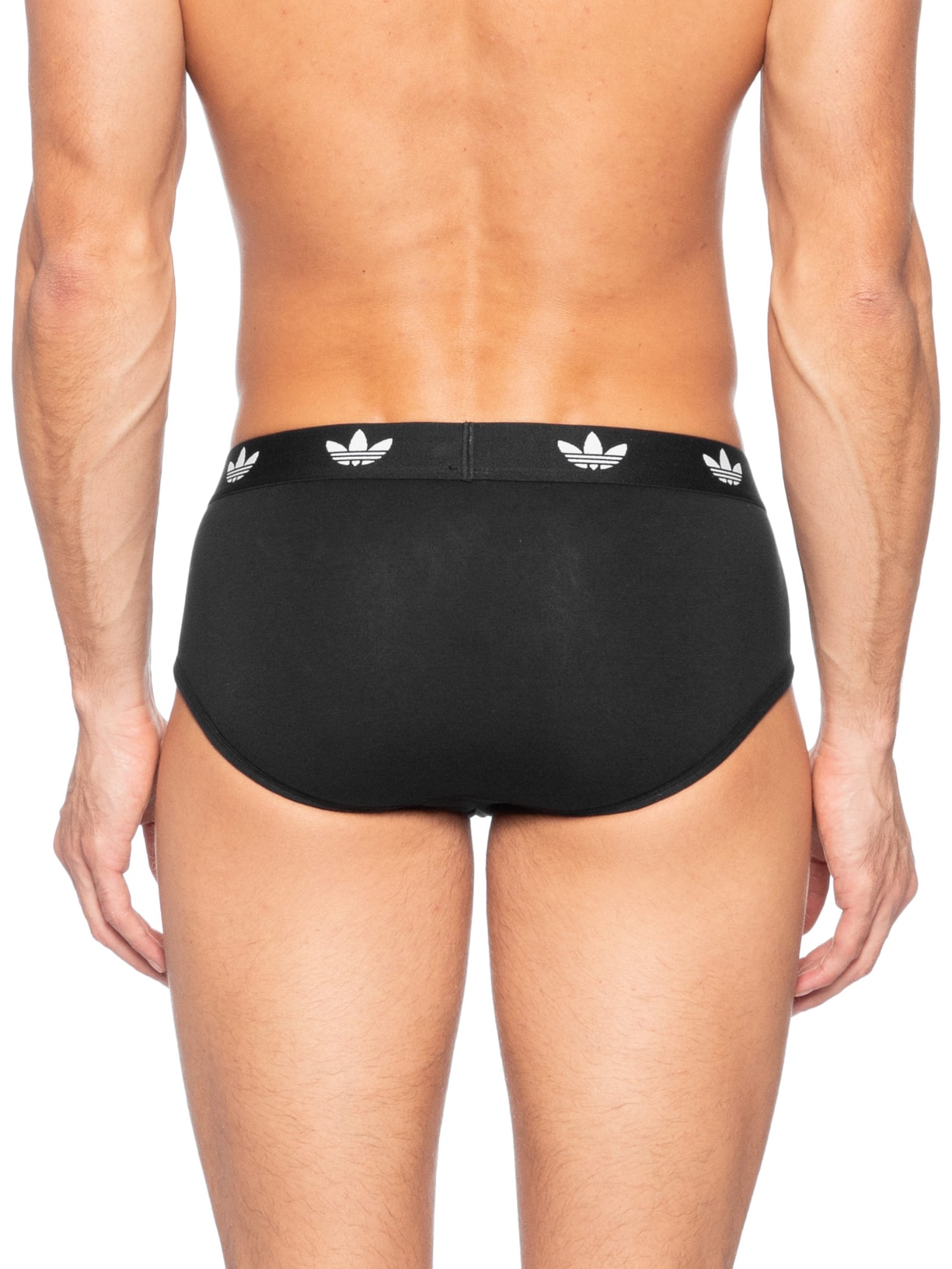 Kit De 3 Cuecas Brief Comfort Flex Cotton Preto Adidas Originals Underwear