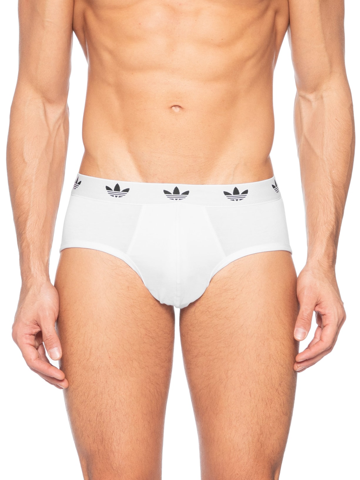 Kit De 3 Cuecas Brief Comfort Flex Cotton Preto Adidas Originals Underwear