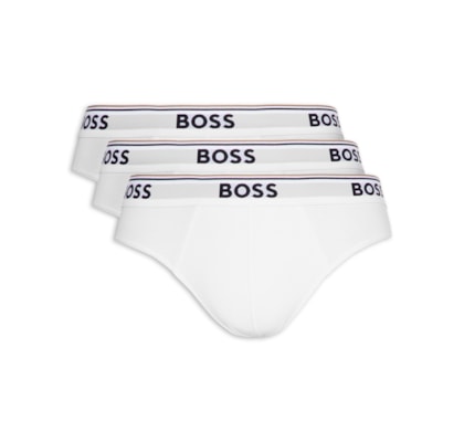 Kit De 3 Cuecas Brief Power - Branco