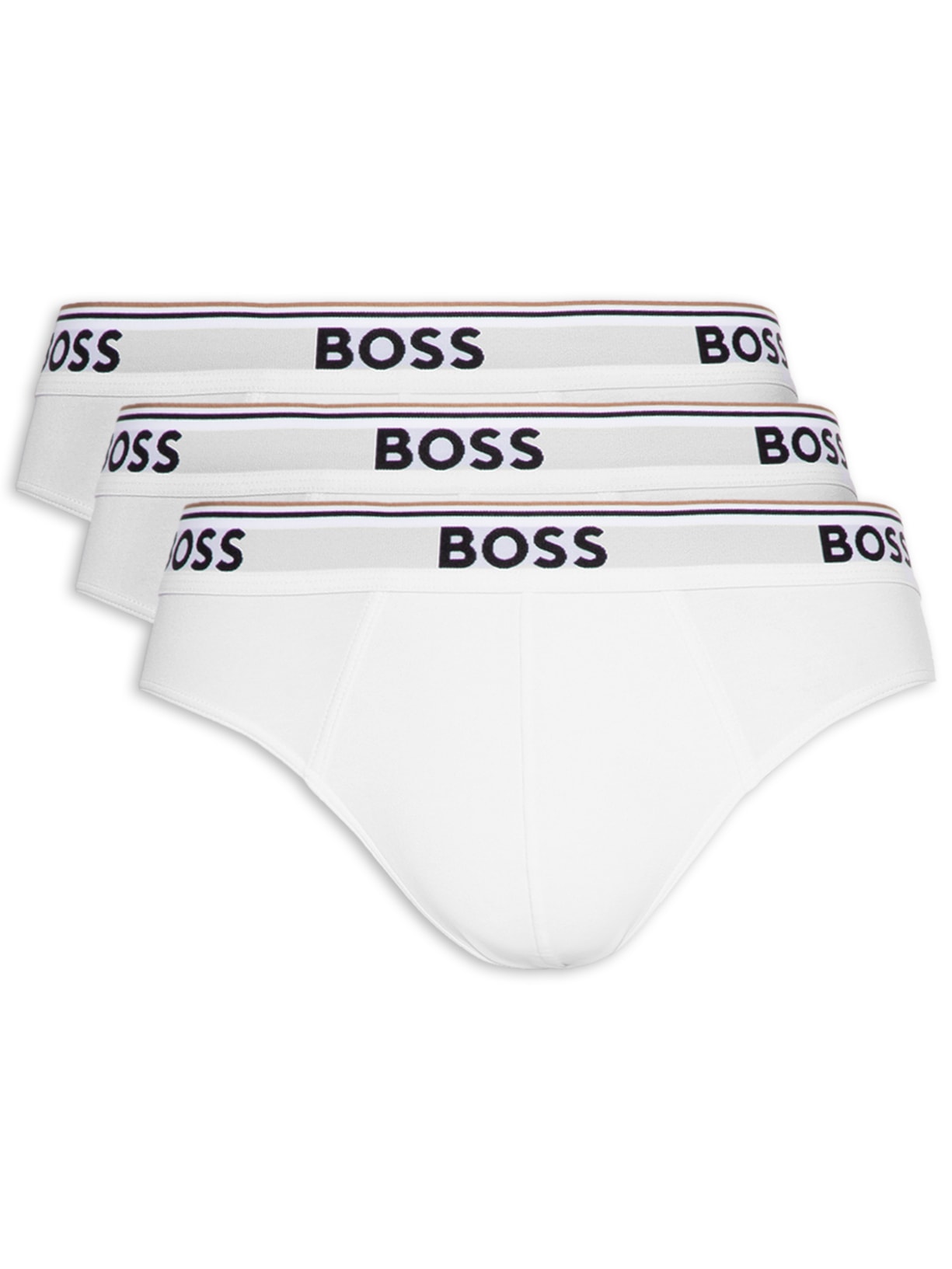 Kit De 3 Cuecas Brief Power - Branco