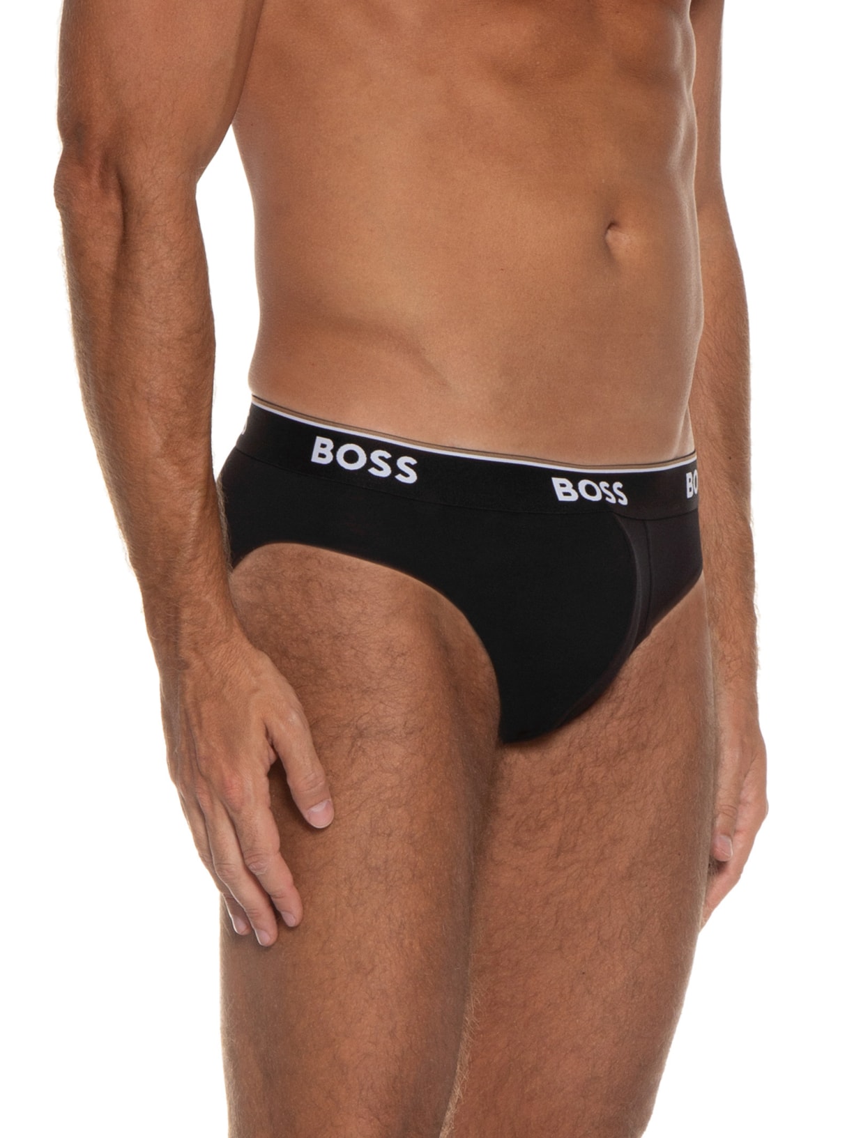 Kit De 3 Cuecas Brief Power Preto Boss