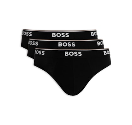 Kit De 3 Cuecas Brief Power - Preto