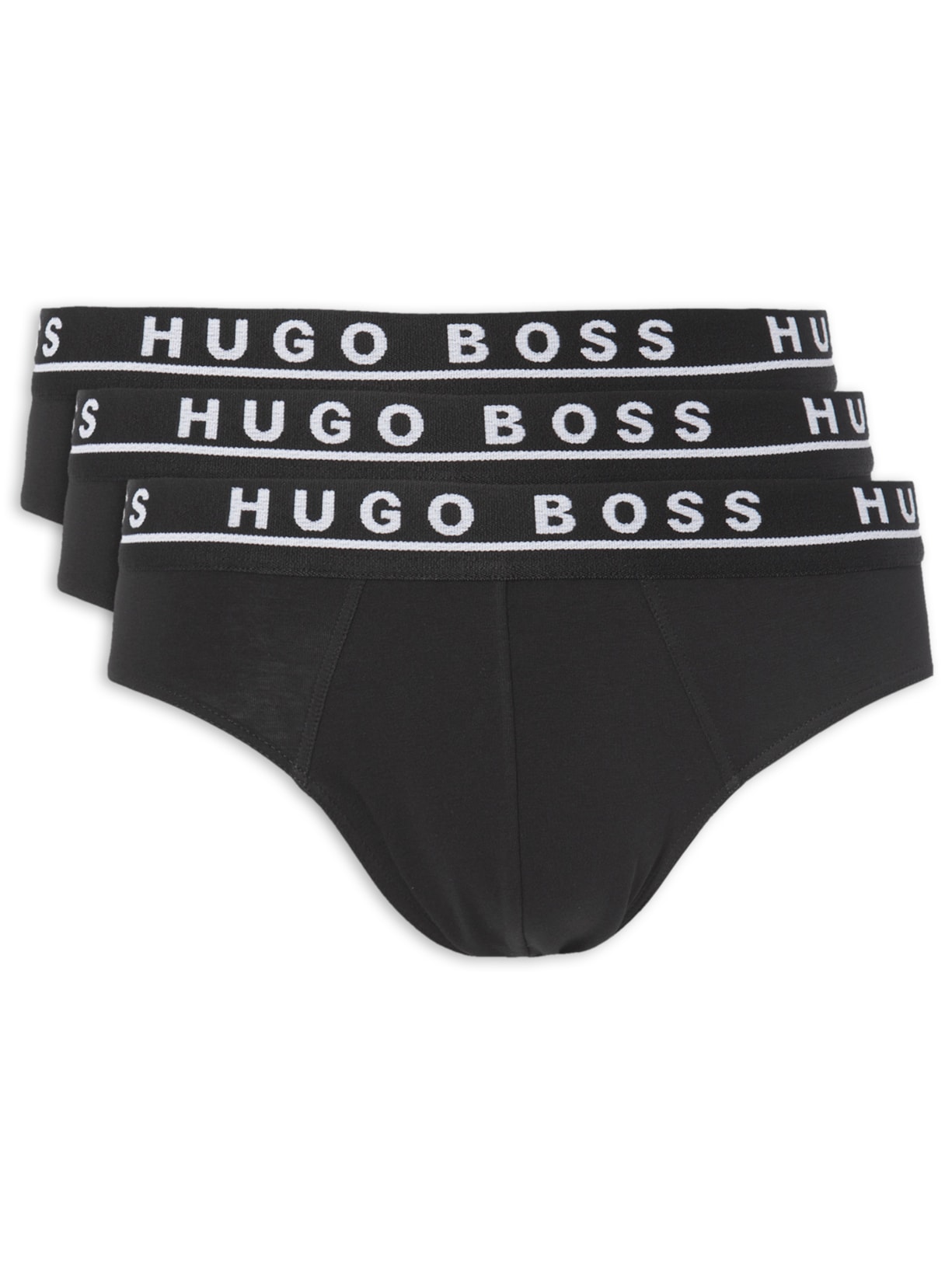 Kit De 3 Cuecas Brief - Preto