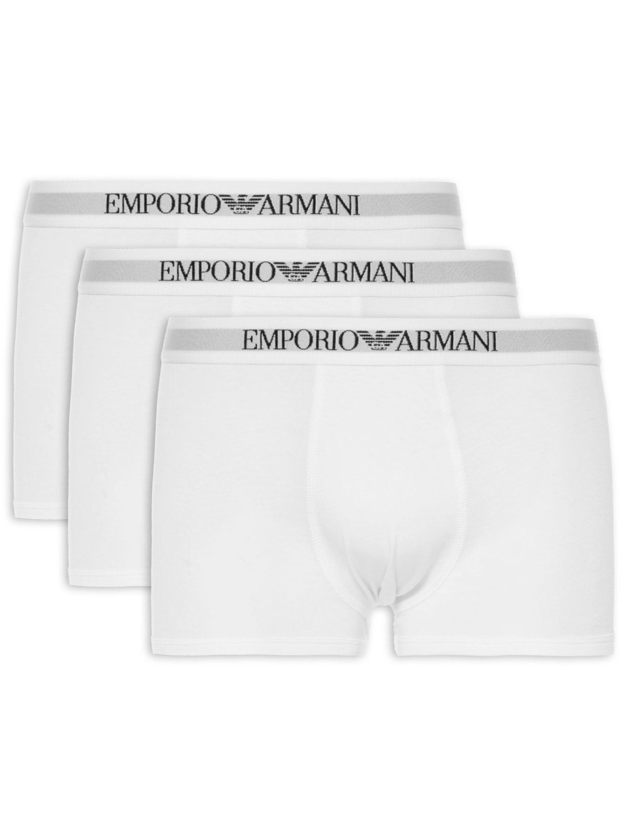 Kit De 3 Cuecas De Malha - Branco