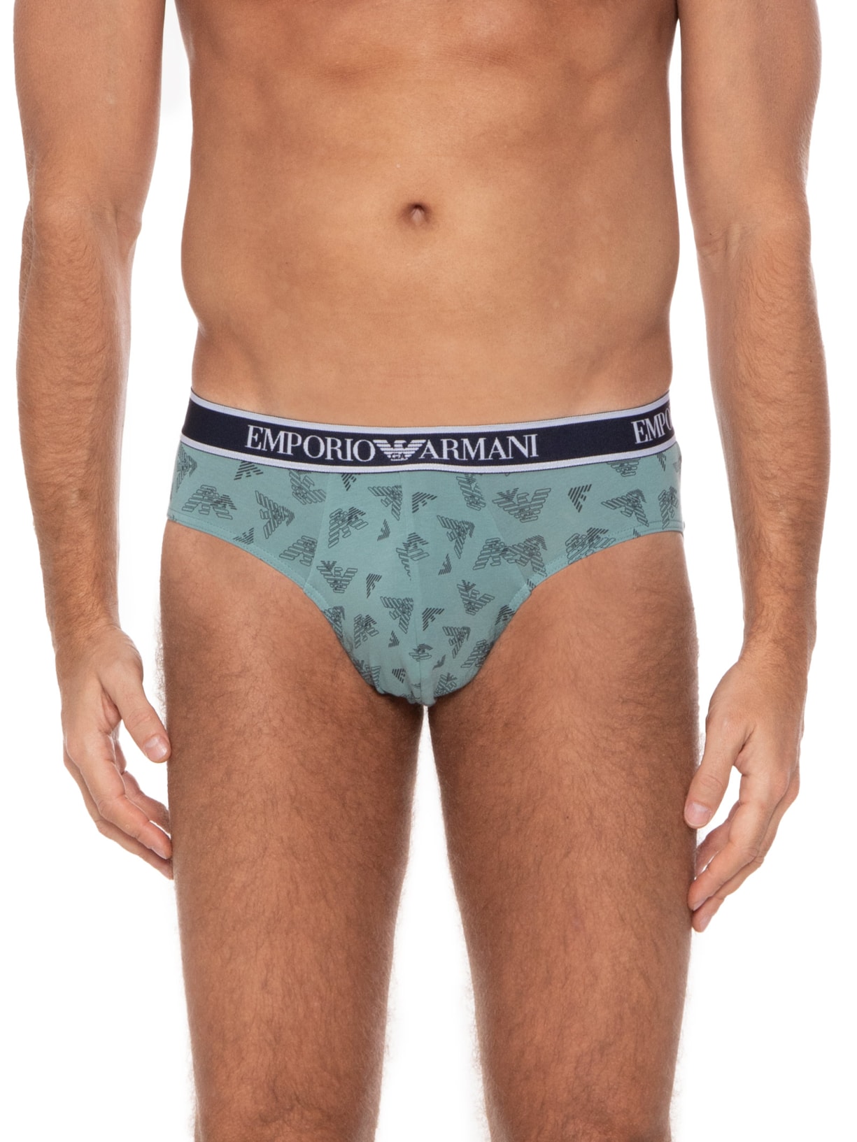 Kit De 3 Cuecas Knit Brief Emporio Armani Bodywear