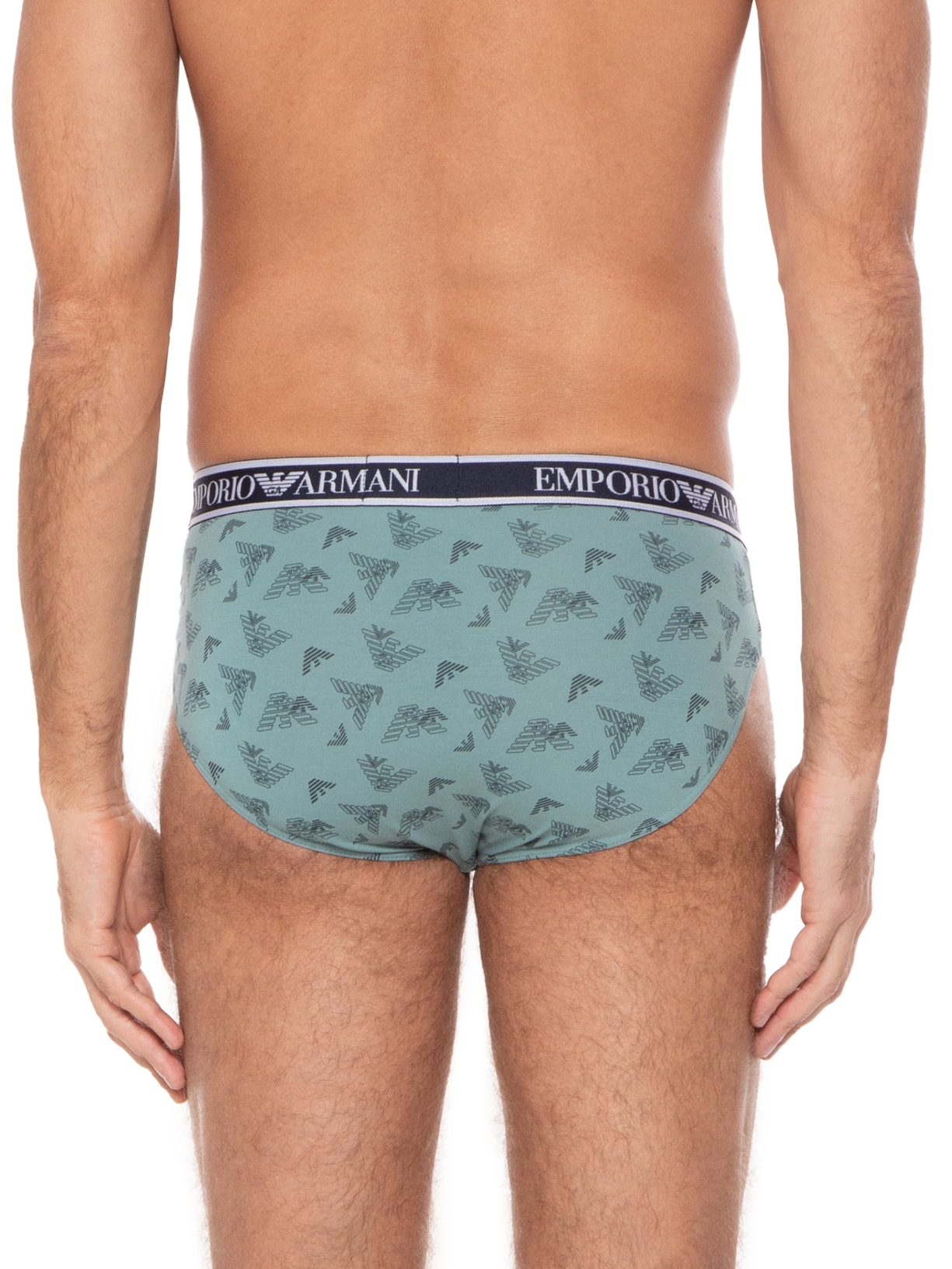 Kit De 3 Cuecas Knit Brief Emporio Armani Bodywear