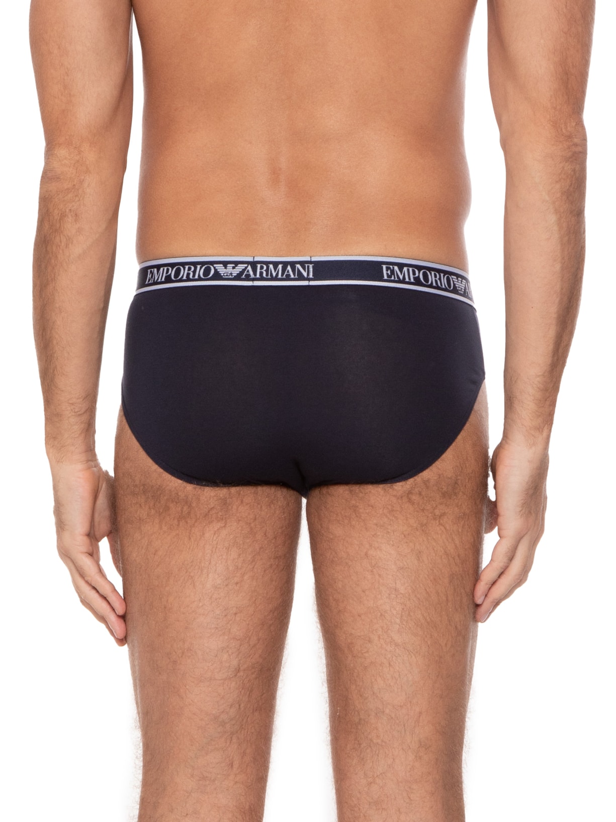 Kit De 3 Cuecas Knit Brief Emporio Armani Bodywear