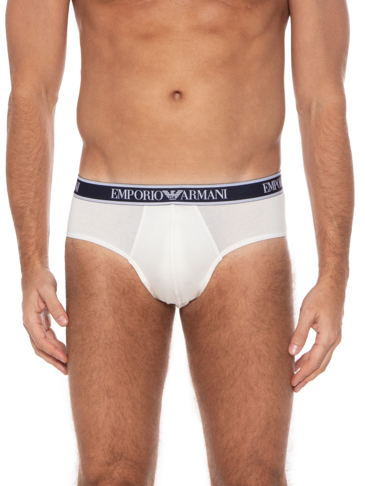 Kit De 3 Cuecas Knit Brief Emporio Armani Bodywear