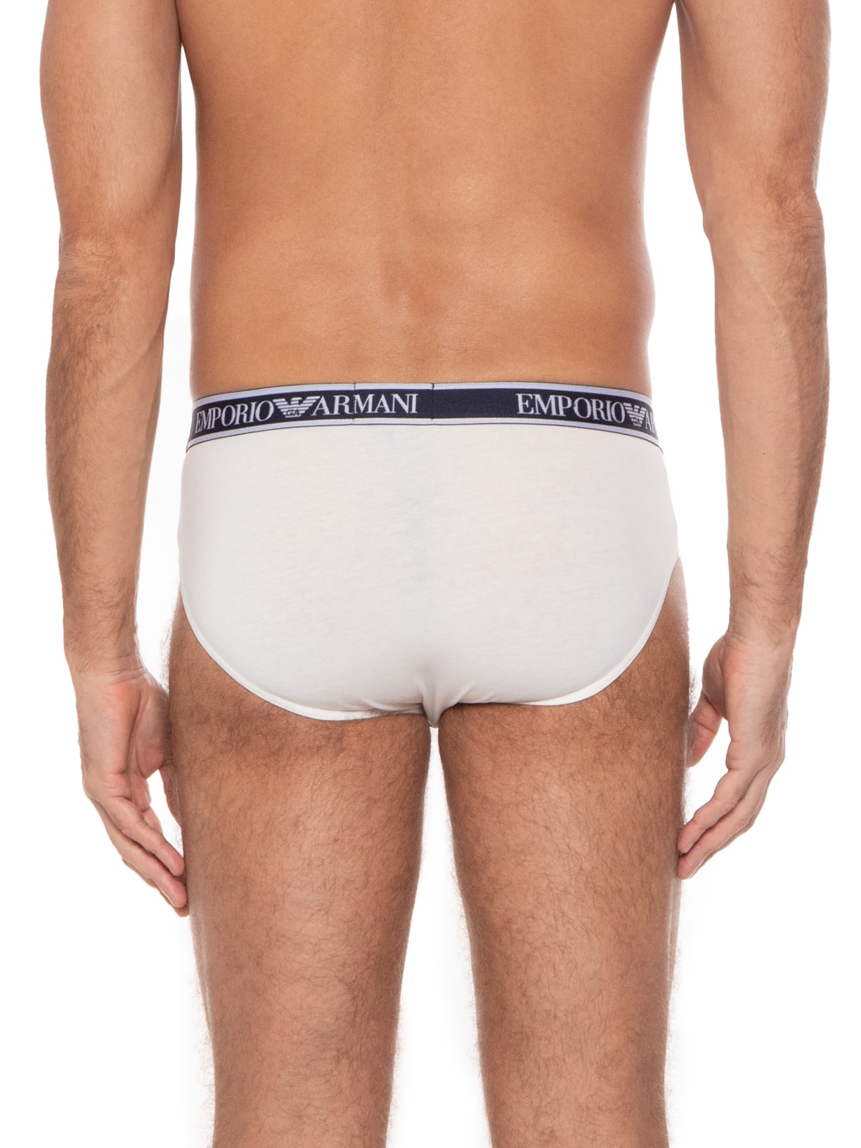 Kit De 3 Cuecas Knit Brief Emporio Armani Bodywear