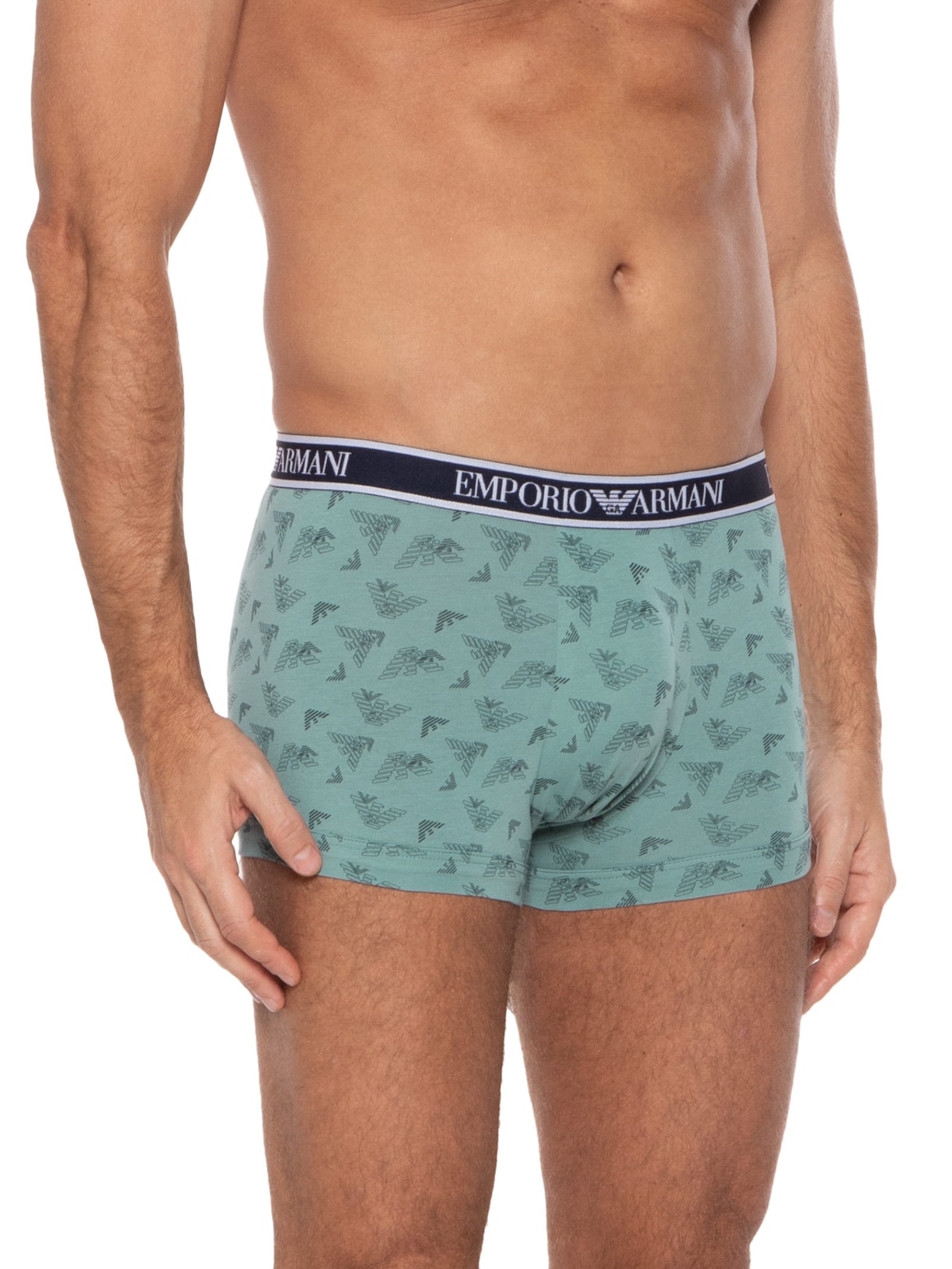 Kit De 3 Cuecas Knit Trunk Emporio Armani Bodywear