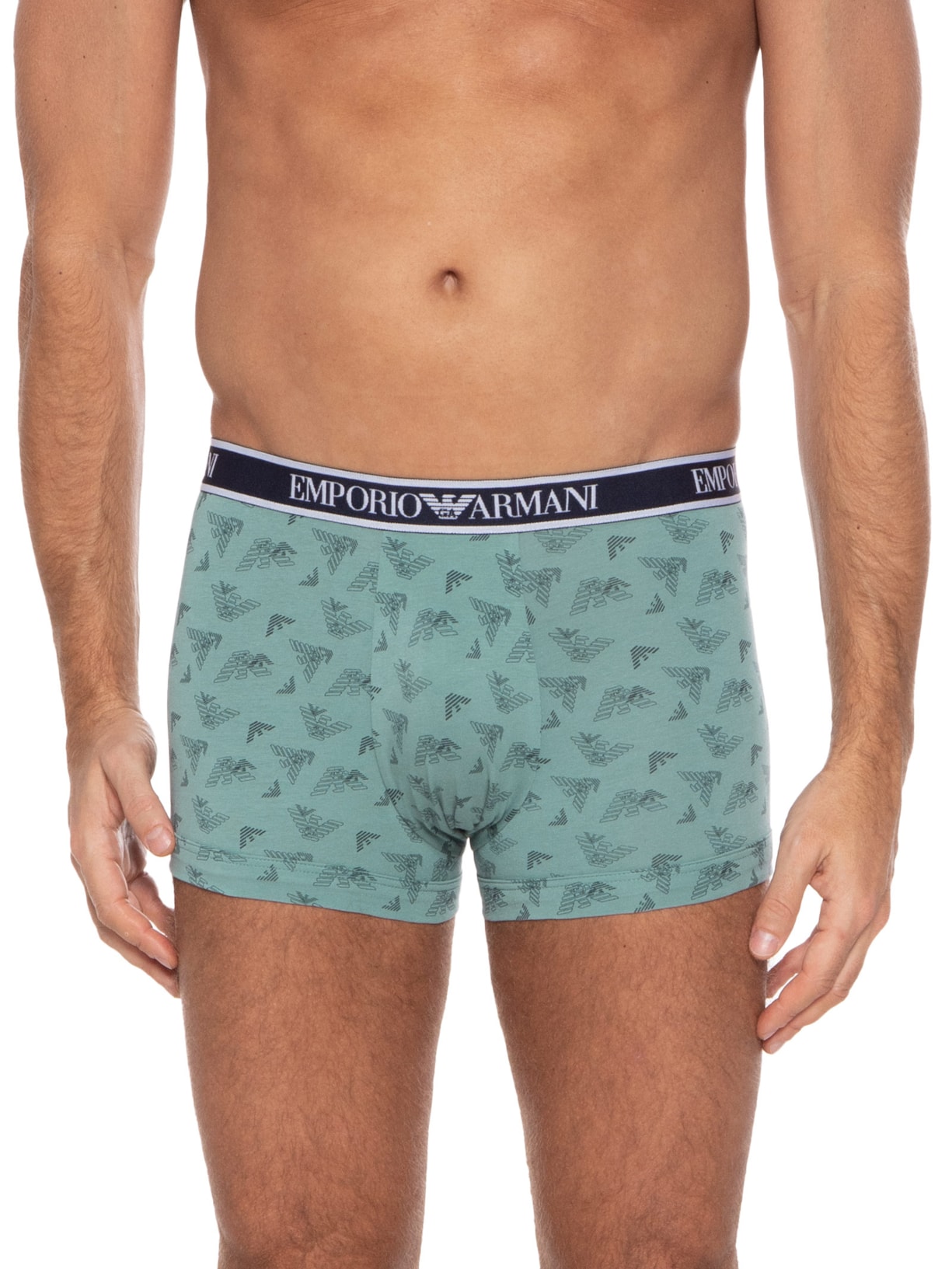 Kit De 3 Cuecas Knit Trunk Emporio Armani Bodywear