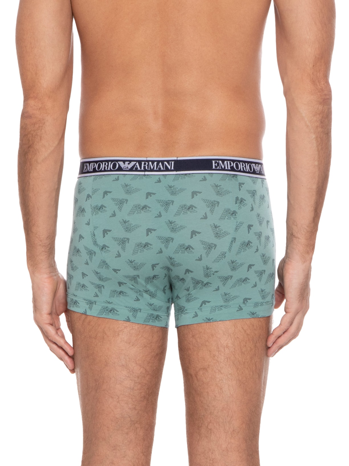 Kit De 3 Cuecas Knit Trunk Emporio Armani Bodywear