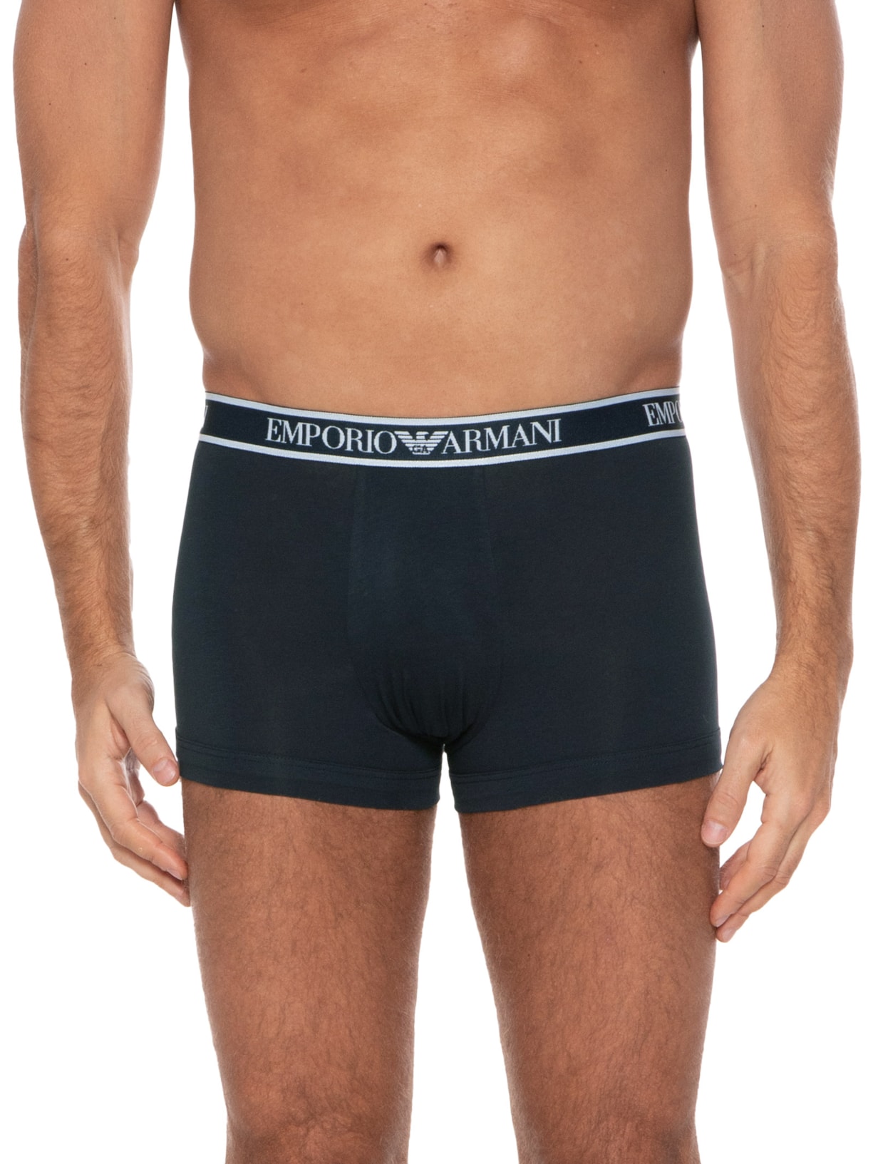 Kit De 3 Cuecas Knit Trunk Emporio Armani Bodywear