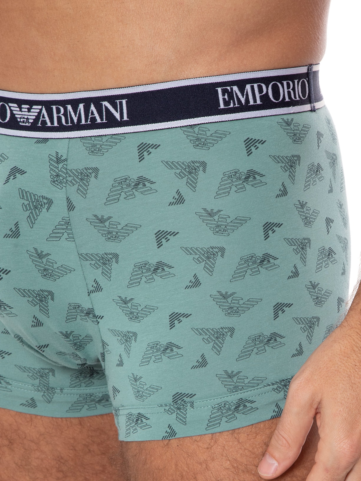 Kit De 3 Cuecas Knit Trunk Emporio Armani Bodywear