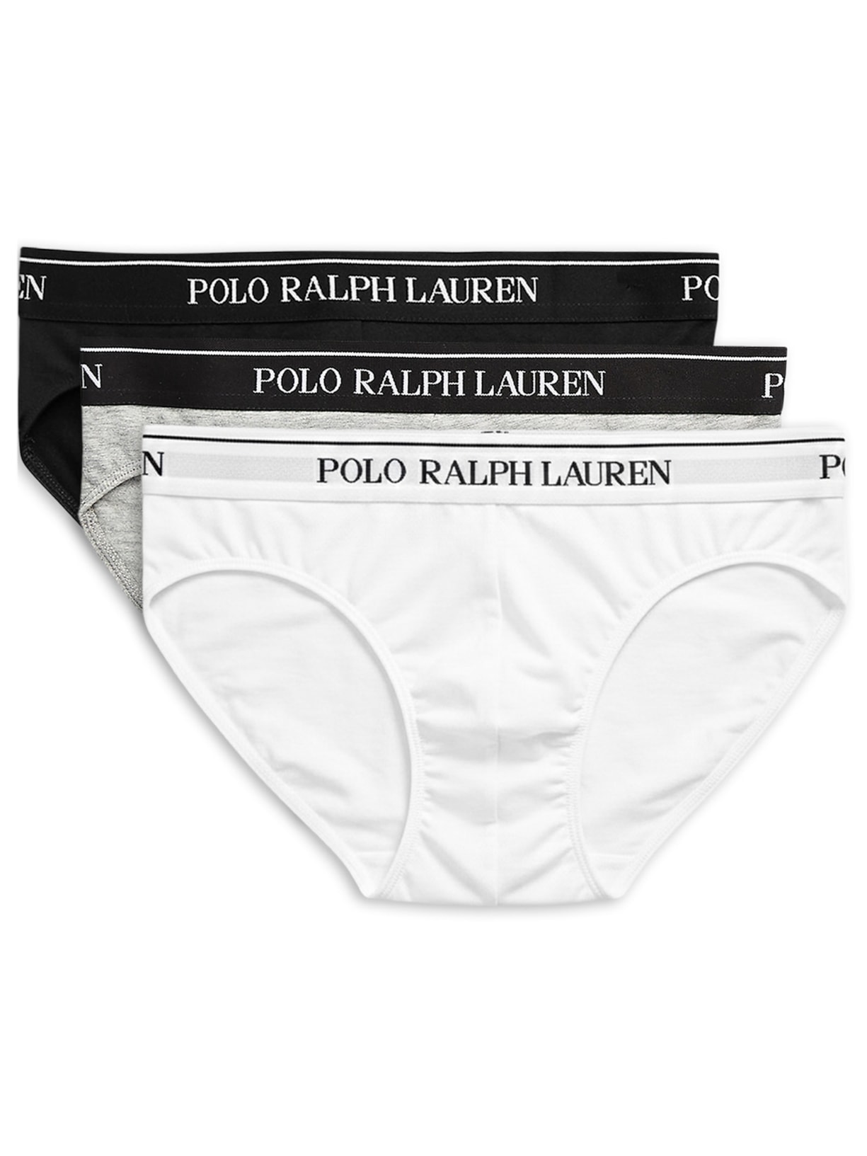 Kit De 3 Cuecas Low Rise Brief Polo Ralph Lauren