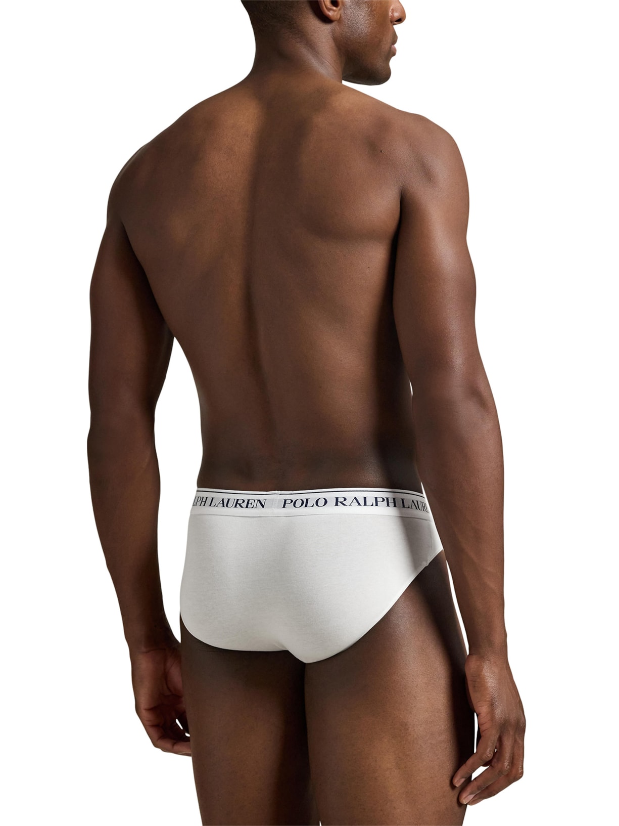 KIt De 3 Cuecas Low Rise Brief Branco Polo Ralph Lauren