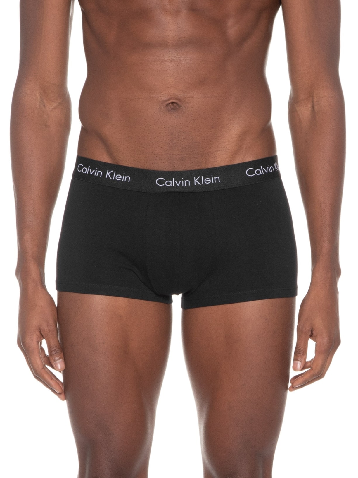 Kit De 3 Cuecas Low Rise Trunk Preto Calvin Klein Underwear