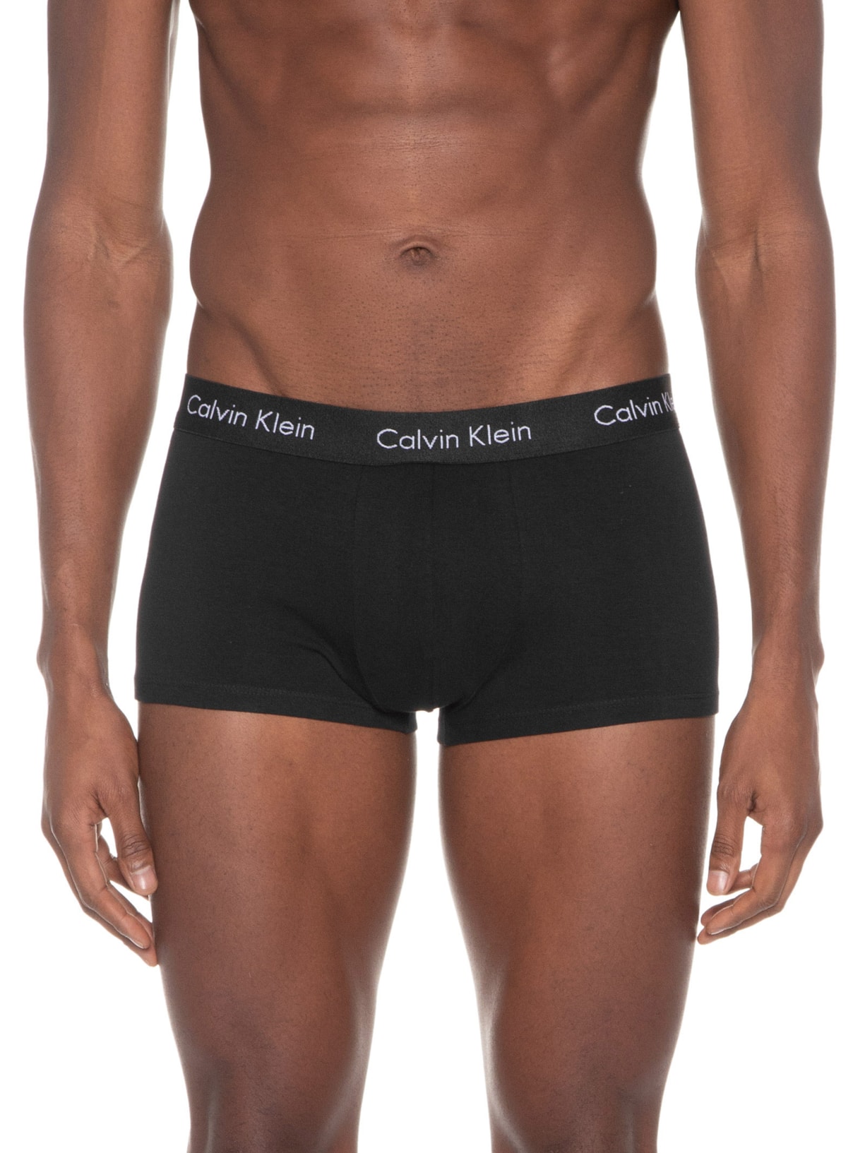 Kit De 3 Cuecas Low Rise Trunk Preto Calvin Klein Underwear