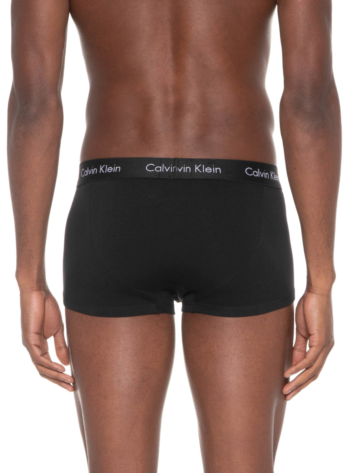 Kit De 3 Cuecas Low Rise Trunk Preto Calvin Klein Underwear