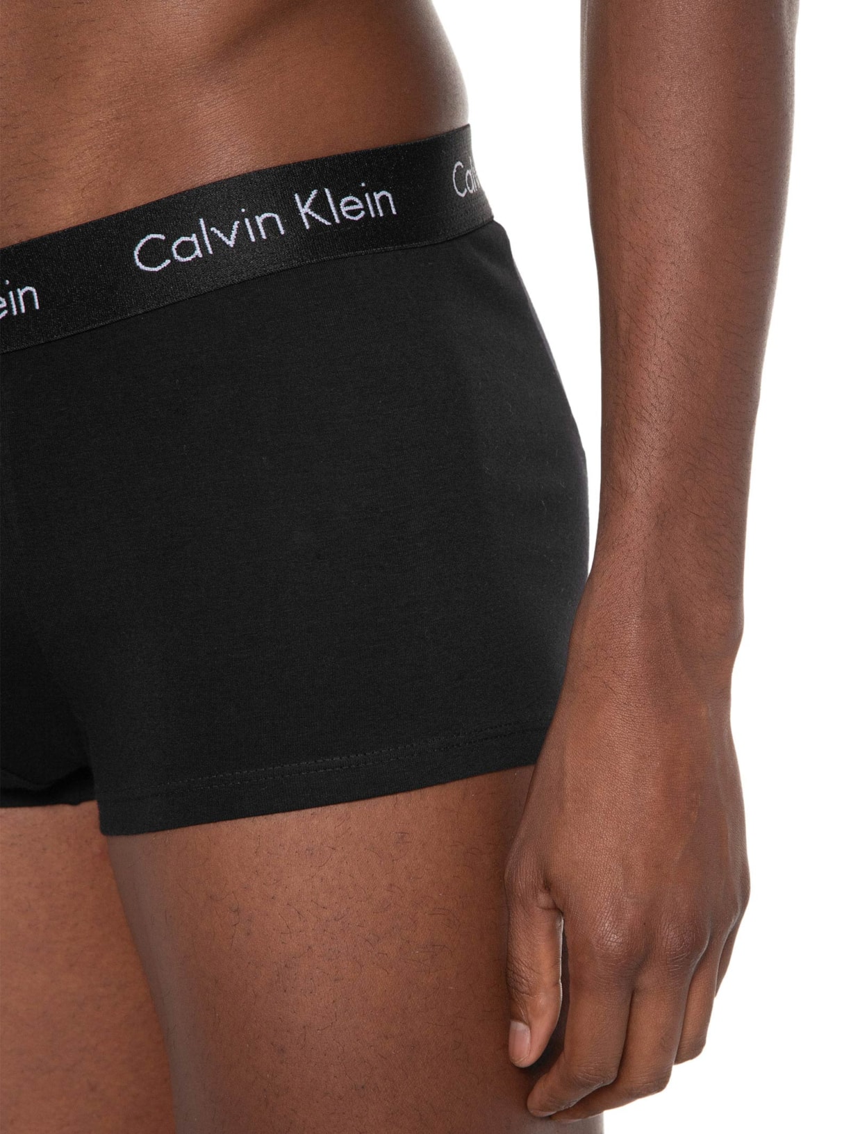 Kit De 3 Cuecas Low Rise Trunk Preto Calvin Klein Underwear