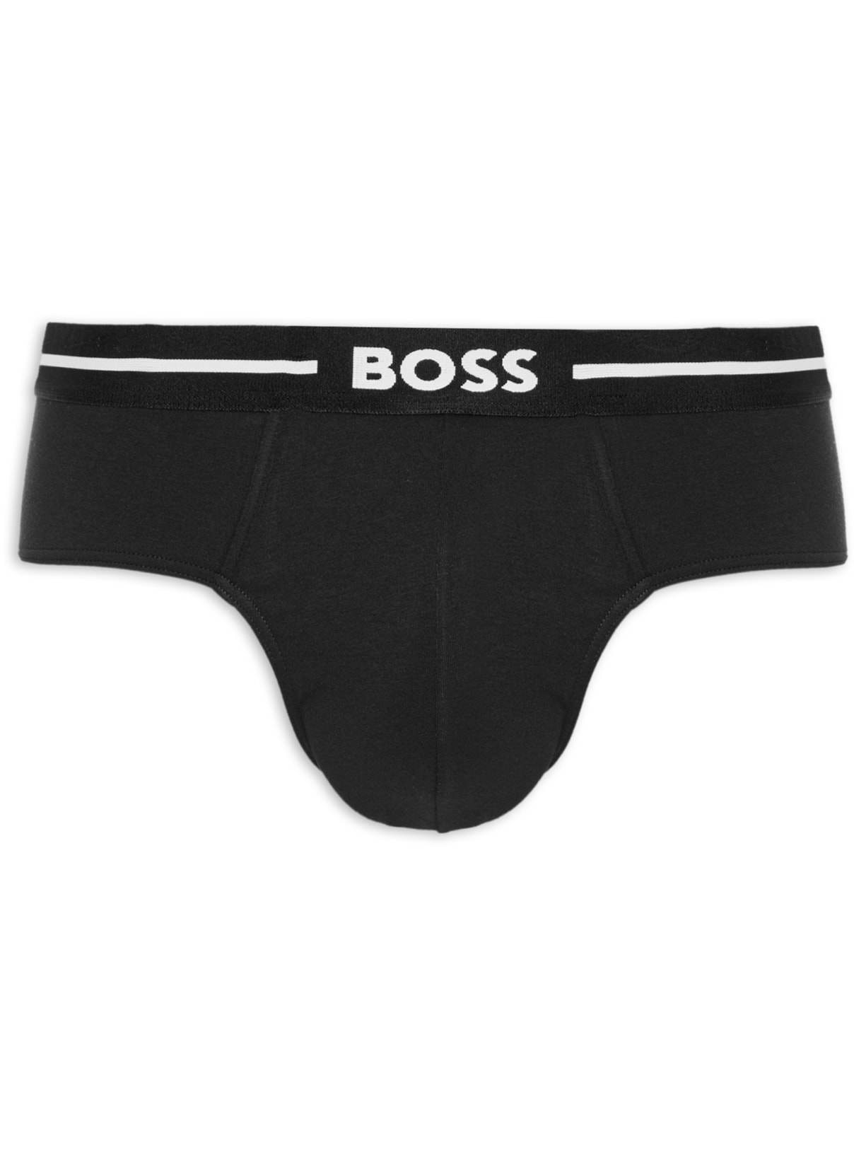 Kit De 3 Cuecas Slip Brief Bold - Preto