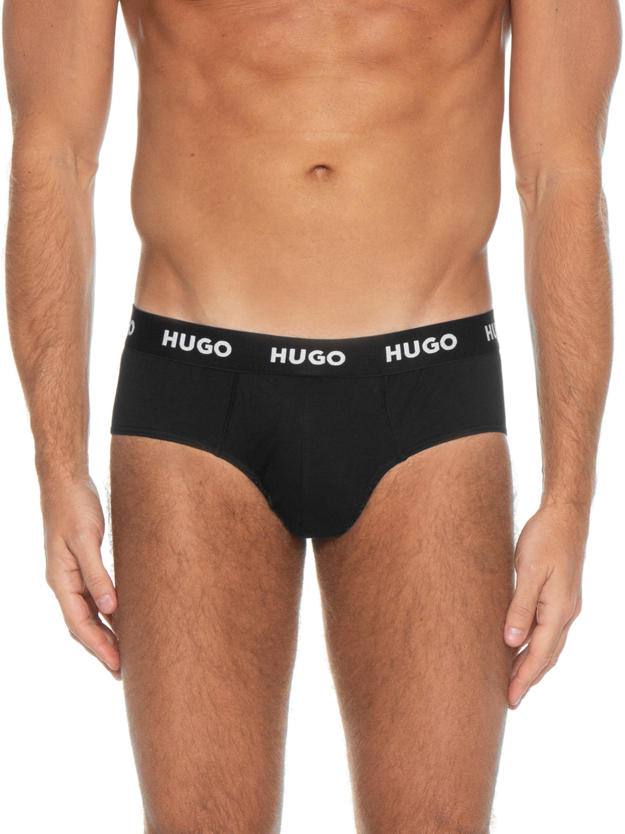 Kit De 3 Cuecas Slip Hipbrief Triplet Pack Preto Hugo