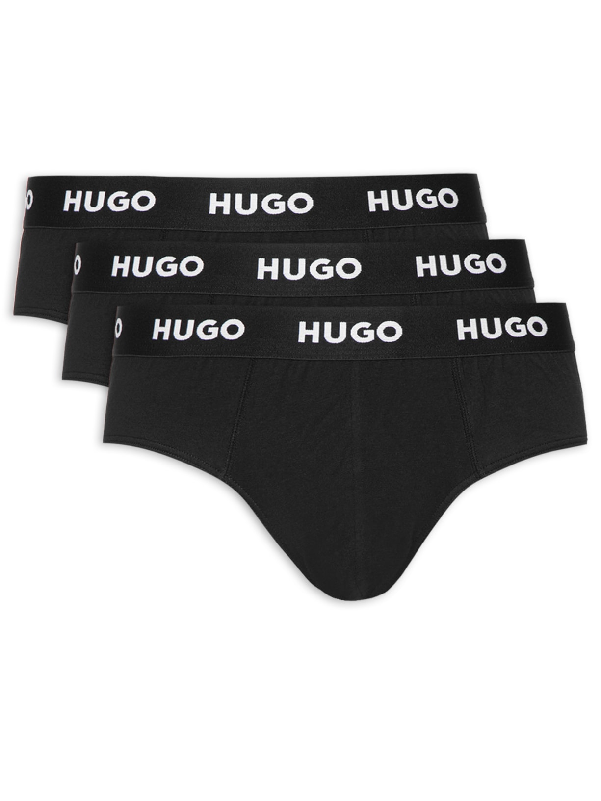 Kit De 3 Cuecas Slip Hipbrief Triplet Pack - Preto