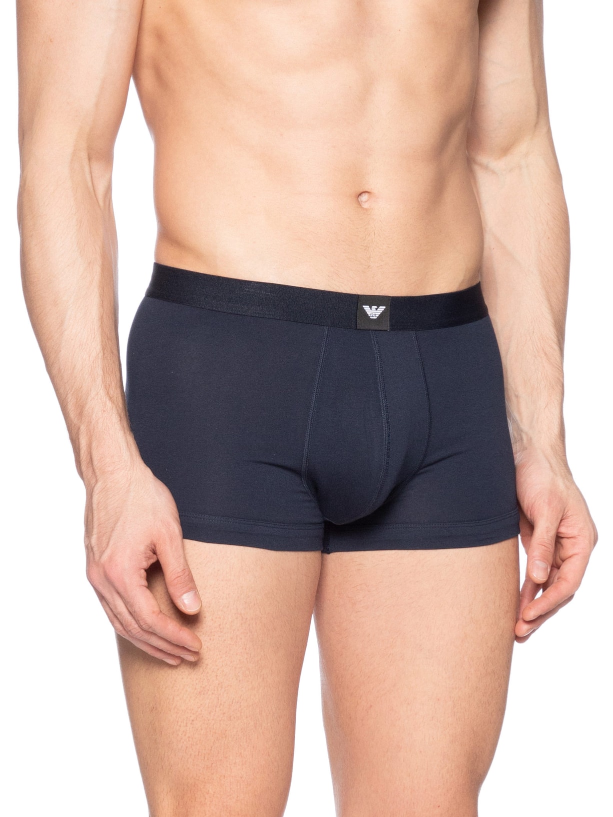Kit De 3 Cuecas Trunk Azul Emporio Armani Bodywear