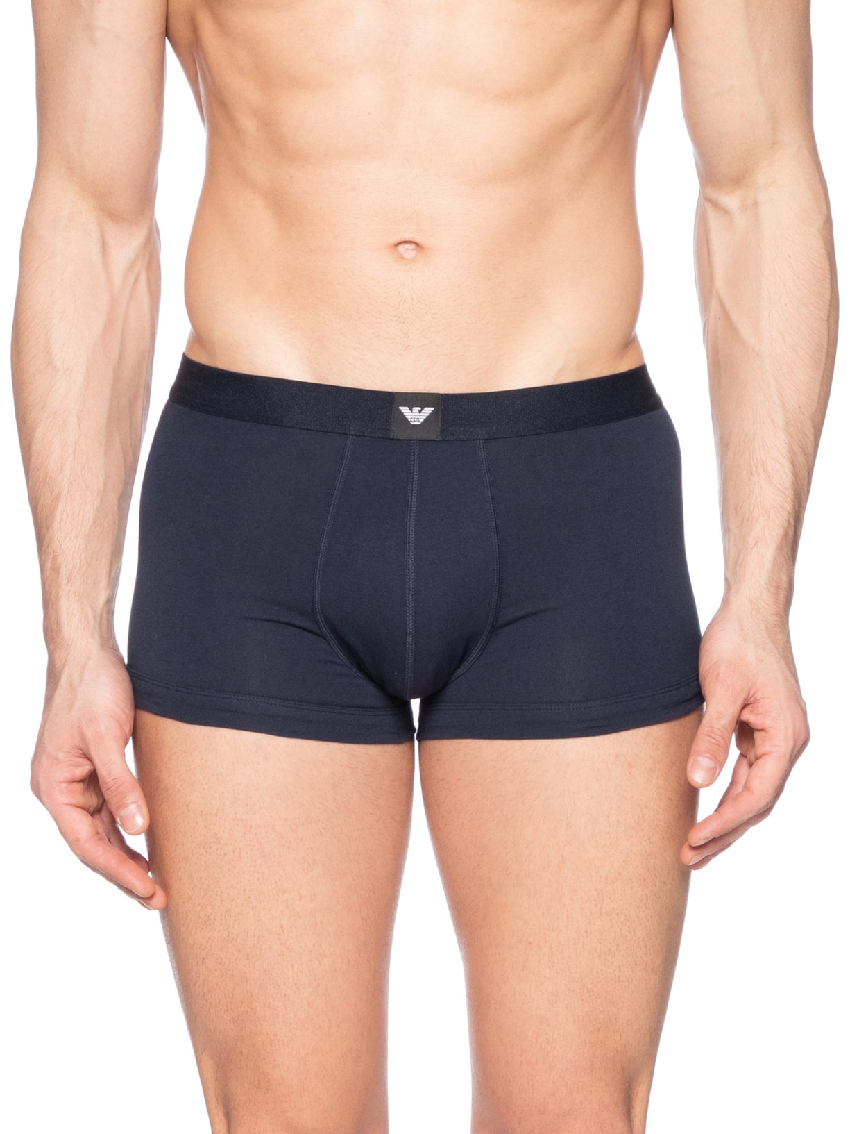 Kit De 3 Cuecas Trunk Azul Emporio Armani Bodywear