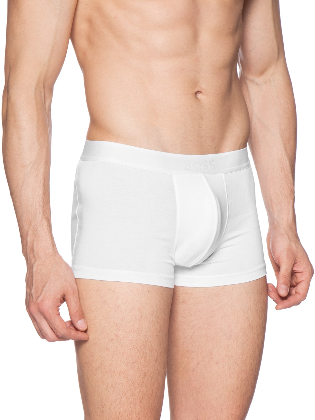 Kit De 3 Cuecas Trunk Boss One Branco Boss